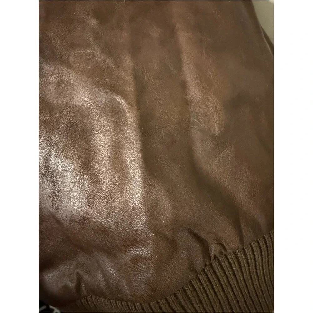Baby GAP Dark Brown Faux Leather Bomber Jacket BRAND NEW